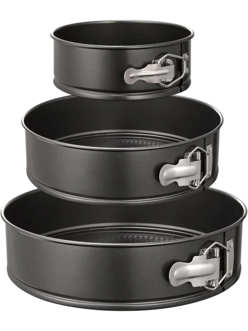 Non-Stick Springform Pan Set of 3 - Leakproof Round Cake Pans, 6